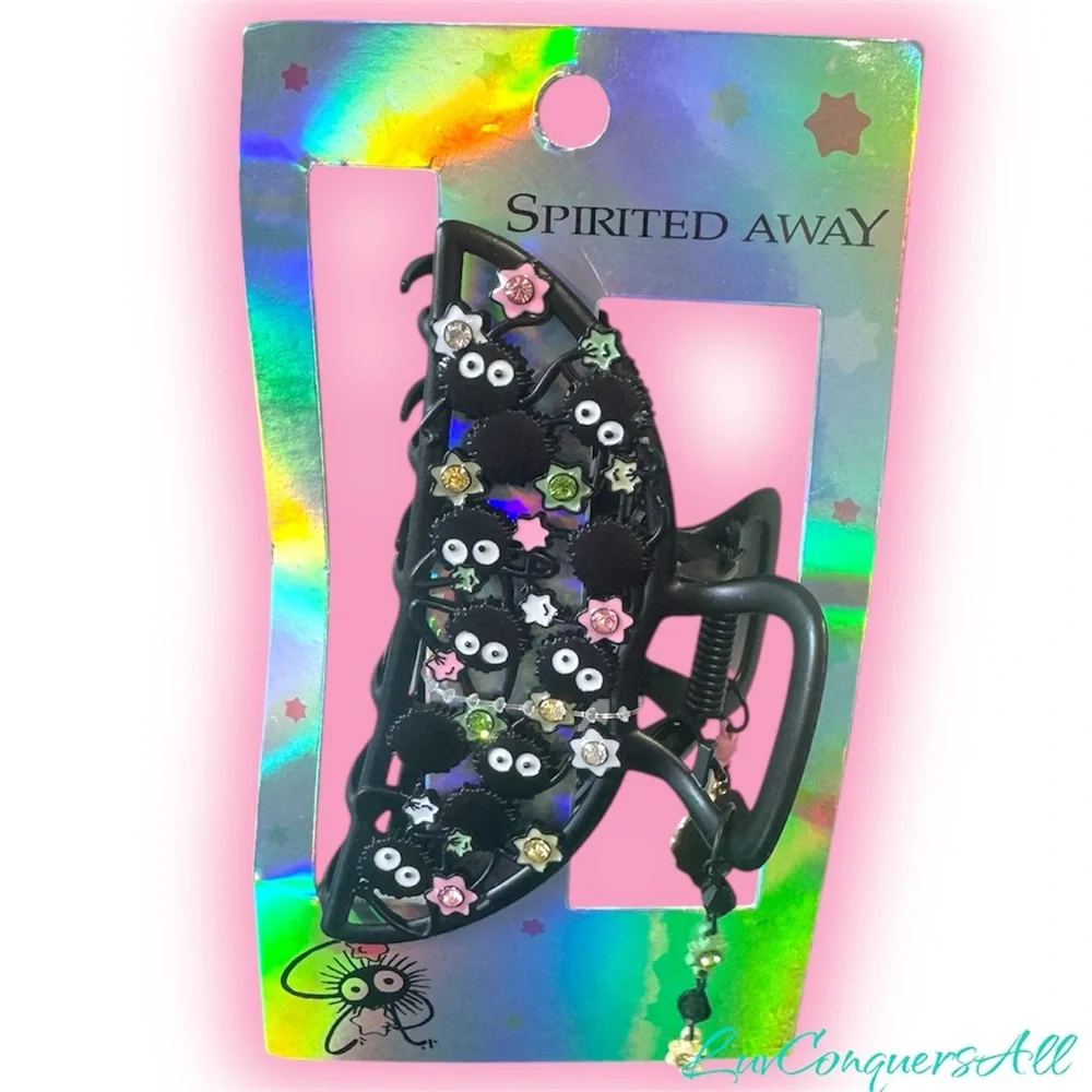 Studio Ghibli Spirited Away Soot Sprites Claw Hair Clip
